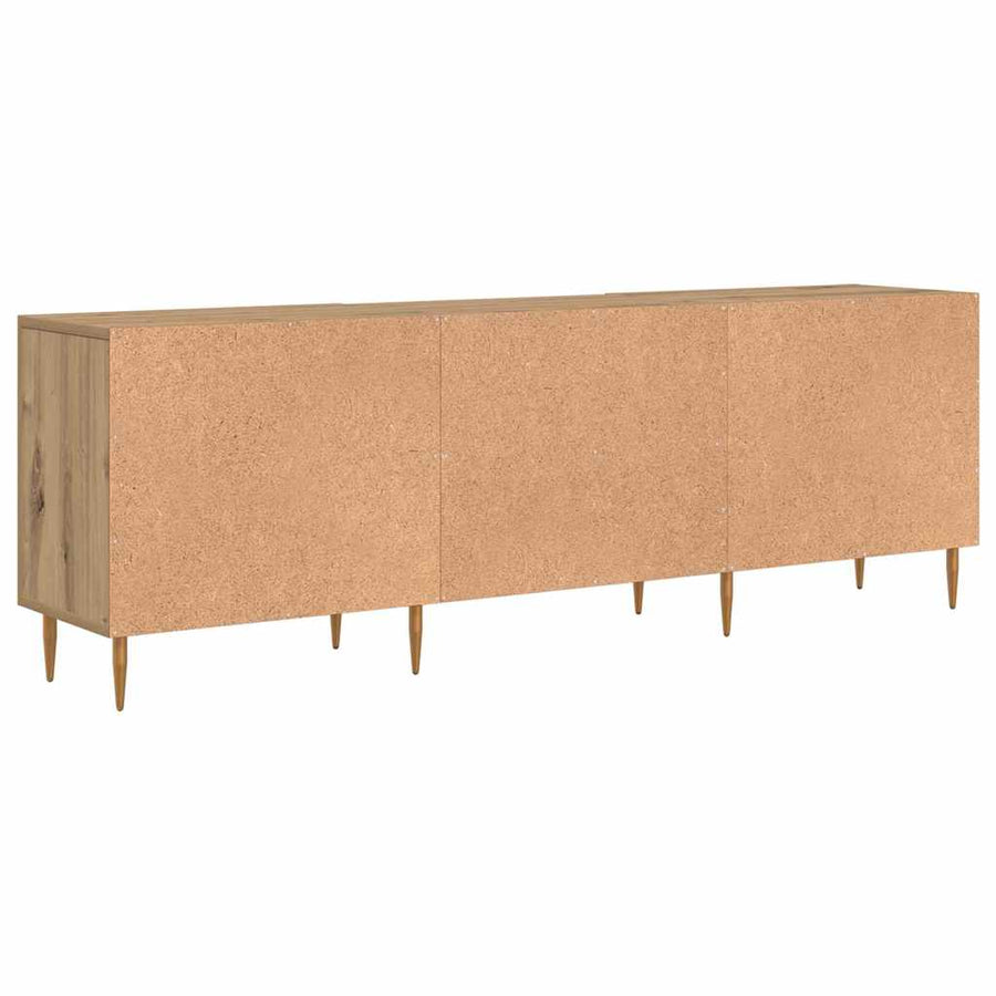 TV-kast artisanaal eikenkleurig 150 x 30 x 50 cm Bewerkt hout