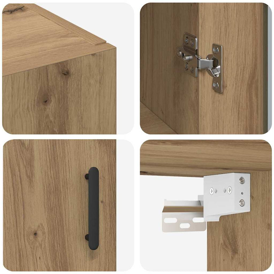 Dressoir Bruin 69.5 x 34 x 90 cm Bewerkt hout