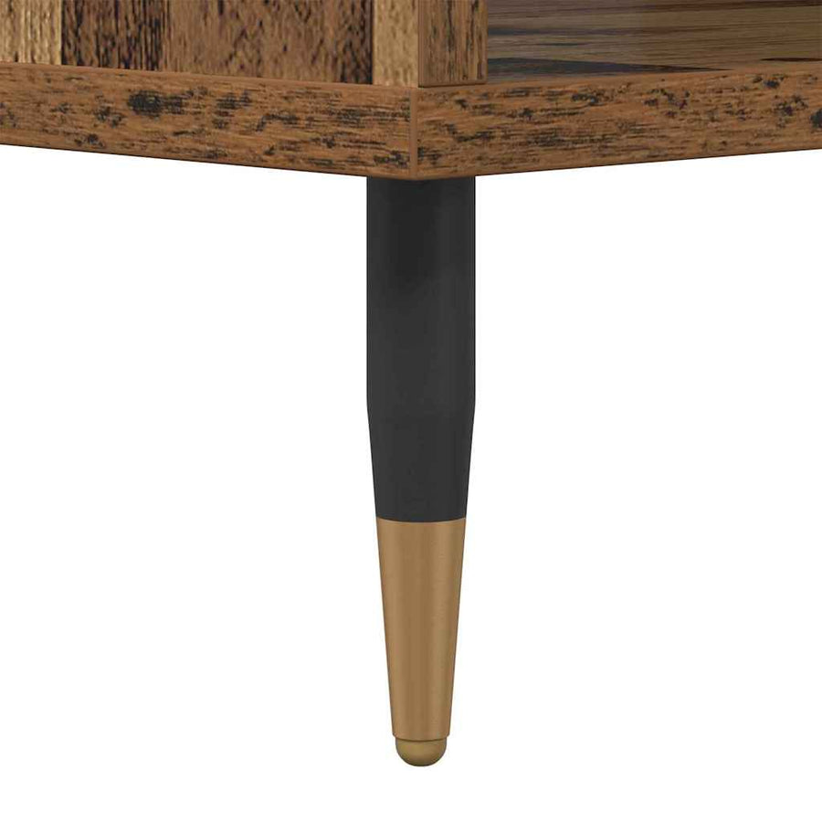 Salontafel Oud hout 60 x 50 x 40 cm Bewerkt hout