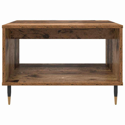 Salontafel Oud hout 60 x 50 x 40 cm Bewerkt hout
