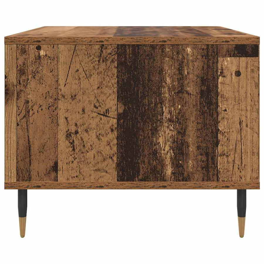 Salontafel Oud hout 60 x 50 x 40 cm Bewerkt hout