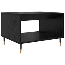 Salontafel Zwart eiken 60 x 50 x 40 cm Bewerkt hout