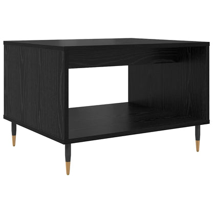 Salontafel Zwart eiken 60 x 50 x 40 cm Bewerkt hout