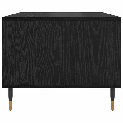 Salontafel Zwart eiken 60 x 50 x 40 cm Bewerkt hout