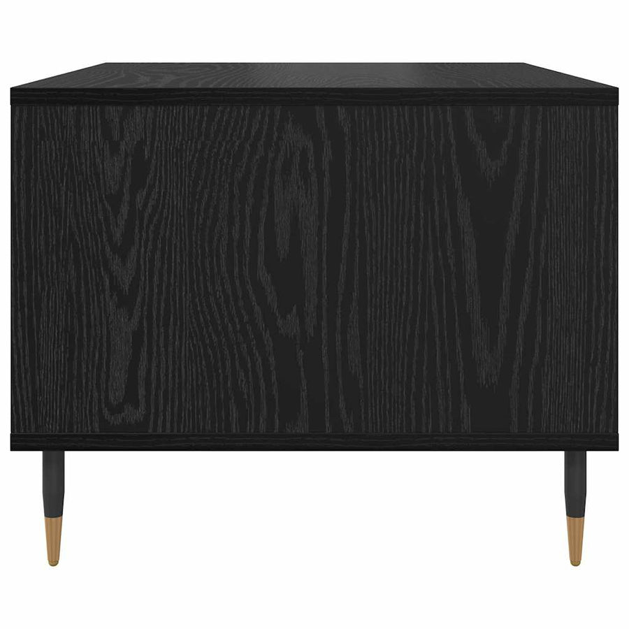 Salontafel Zwart eiken 60 x 50 x 40 cm Bewerkt hout