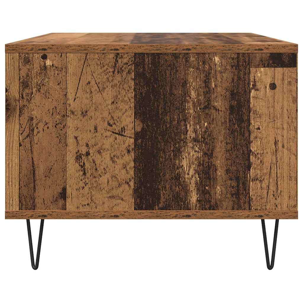 Salontafel Oud hout 60 x 50 x 40 cm Bewerkt hout