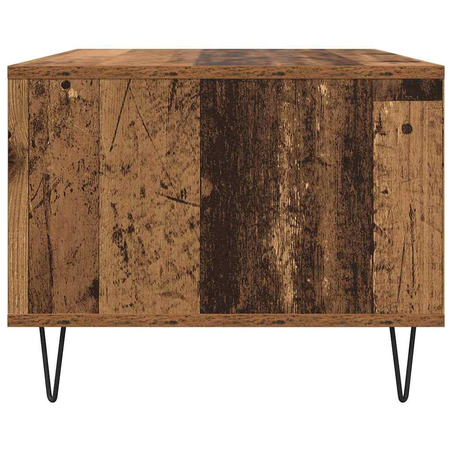 Salontafel Oud hout 60 x 50 x 40 cm Bewerkt hout