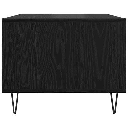 Salontafel Zwart eiken 60 x 50 x 40 cm Bewerkt hout