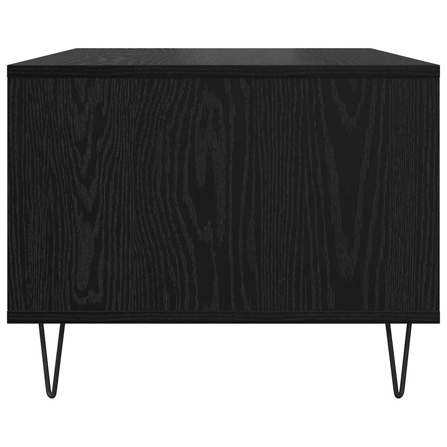Salontafel Zwart eiken 60 x 50 x 40 cm Bewerkt hout