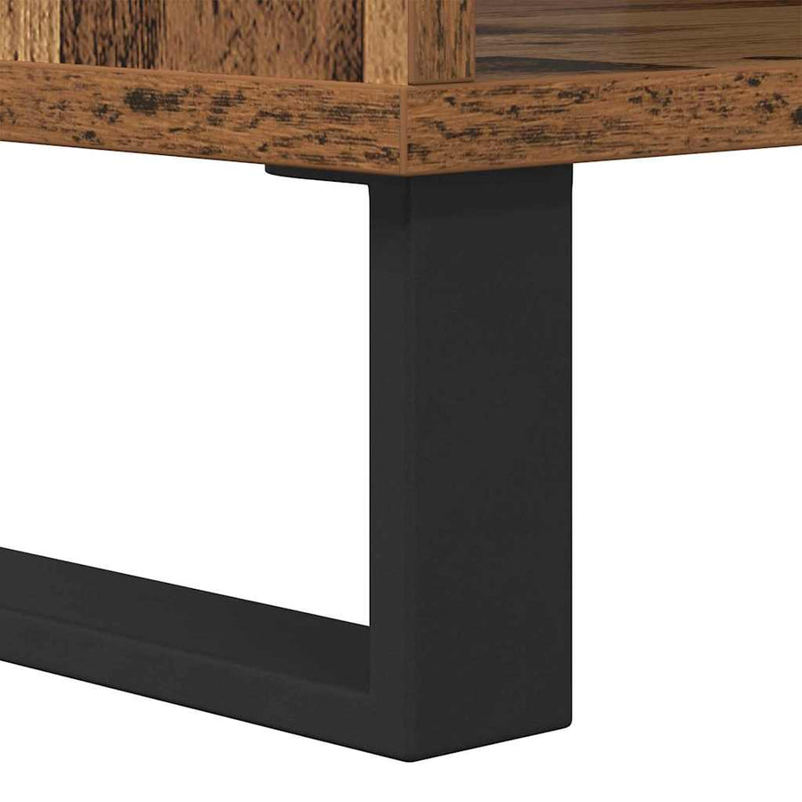 Salontafel Oud hout 60 x 50 x 40 cm Bewerkt hout