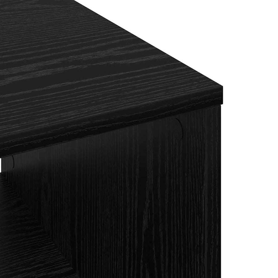 Salontafel Zwart eiken 60 x 50 x 40 cm Bewerkt hout