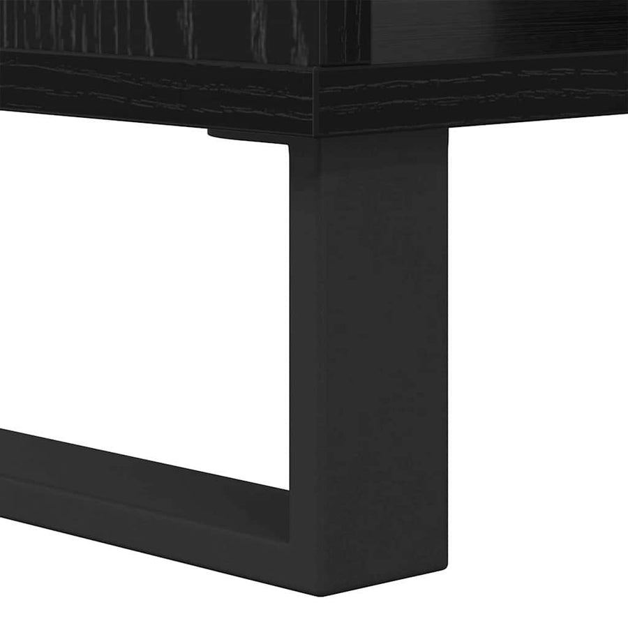 Salontafel Zwart eiken 60 x 50 x 40 cm Bewerkt hout