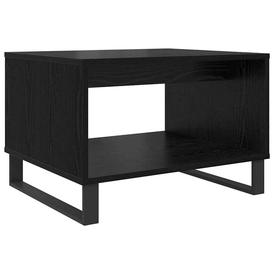 Salontafel Zwart eiken 60 x 50 x 40 cm Bewerkt hout