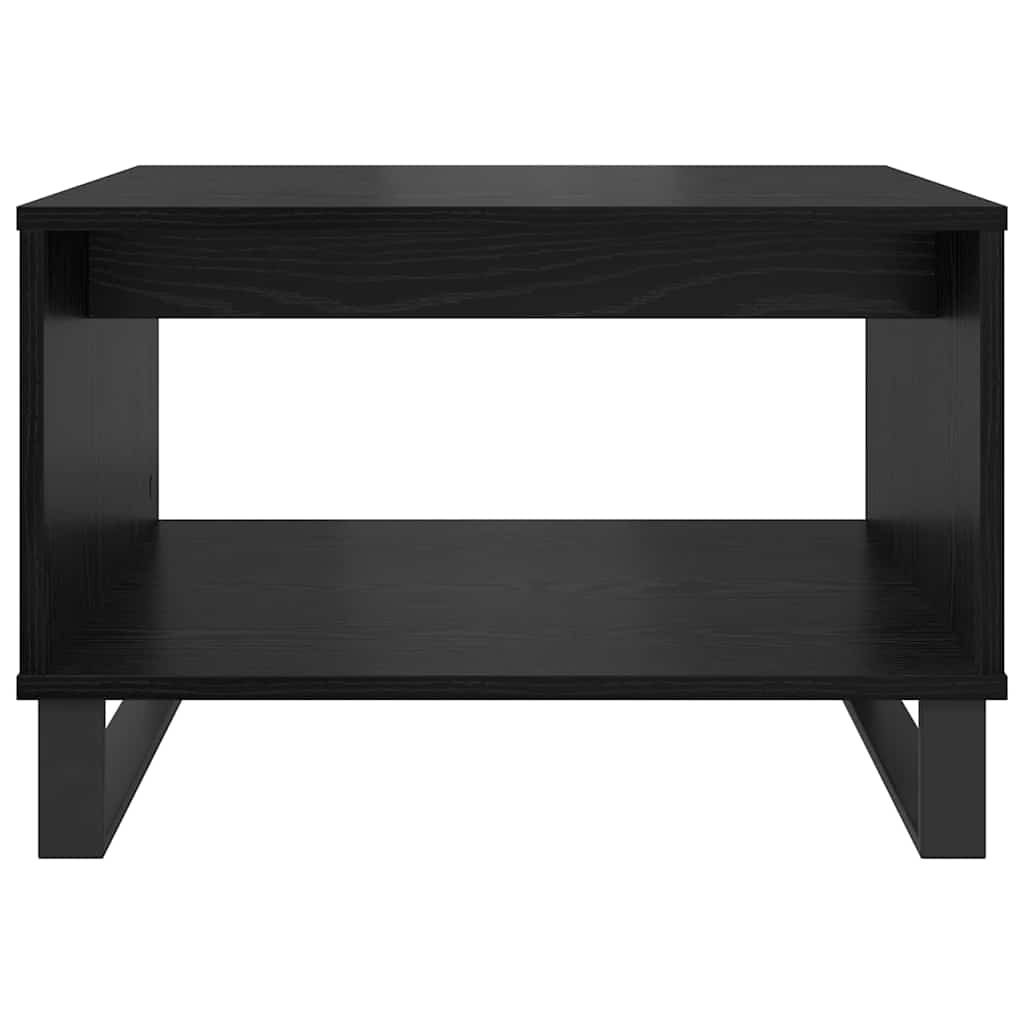 Salontafel Zwart eiken 60 x 50 x 40 cm Bewerkt hout