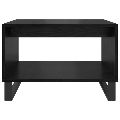 Salontafel Zwart eiken 60 x 50 x 40 cm Bewerkt hout