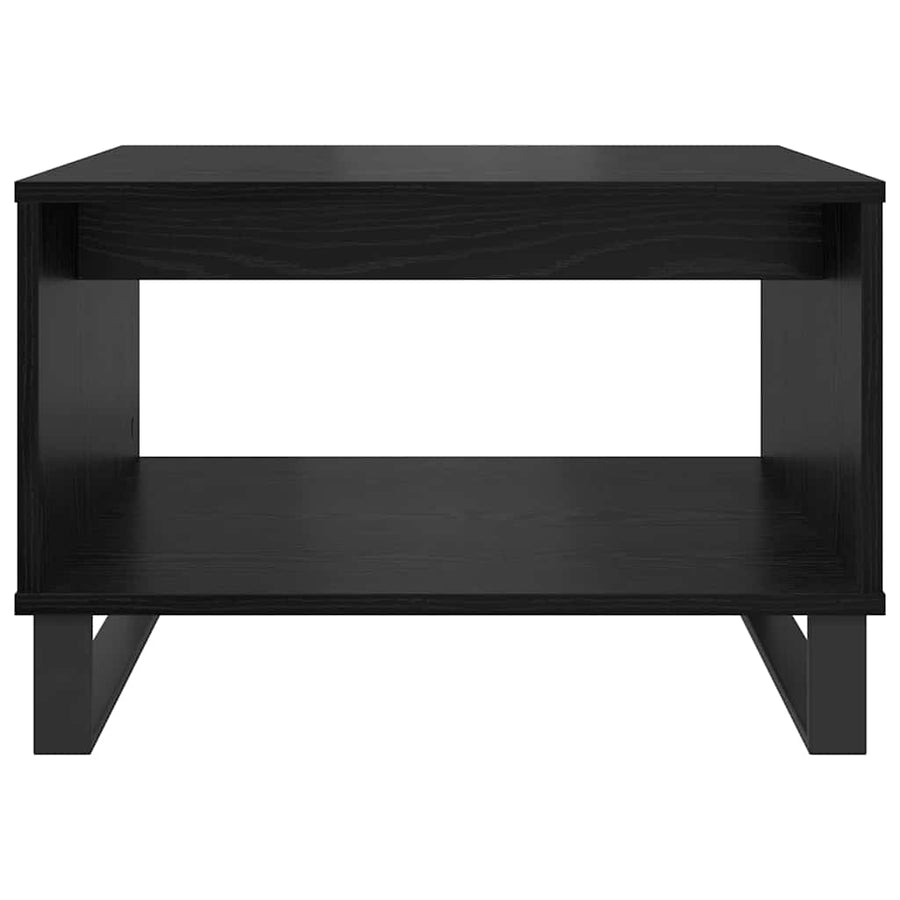 Salontafel Zwart eiken 60 x 50 x 40 cm Bewerkt hout
