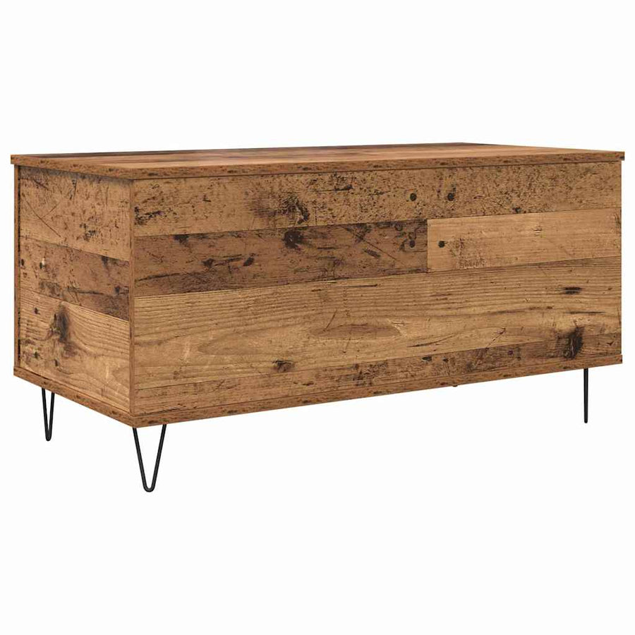 Salontafel Oud hout 90 x 44.5 x 45 cm Bewerkt hout