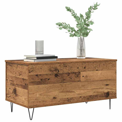 Salontafel Oud hout 90 x 44.5 x 45 cm Bewerkt hout