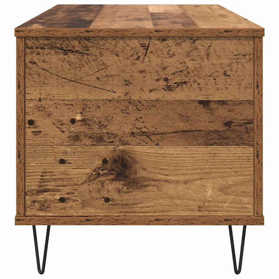 Salontafel Oud hout 90 x 44.5 x 45 cm Bewerkt hout