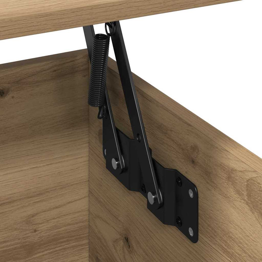Salontafel artisanaal eikenkleurig 90 x 44.5 x 45 cm