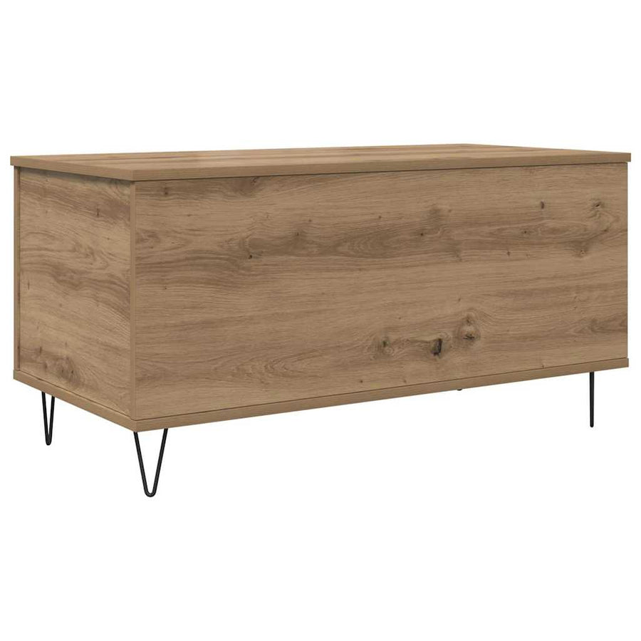 Salontafel artisanaal eikenkleurig 90 x 44.5 x 45 cm