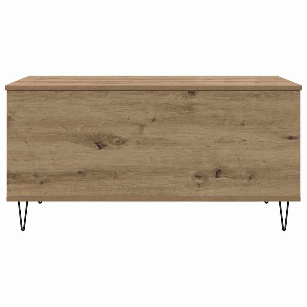 Salontafel artisanaal eikenkleurig 90 x 44.5 x 45 cm