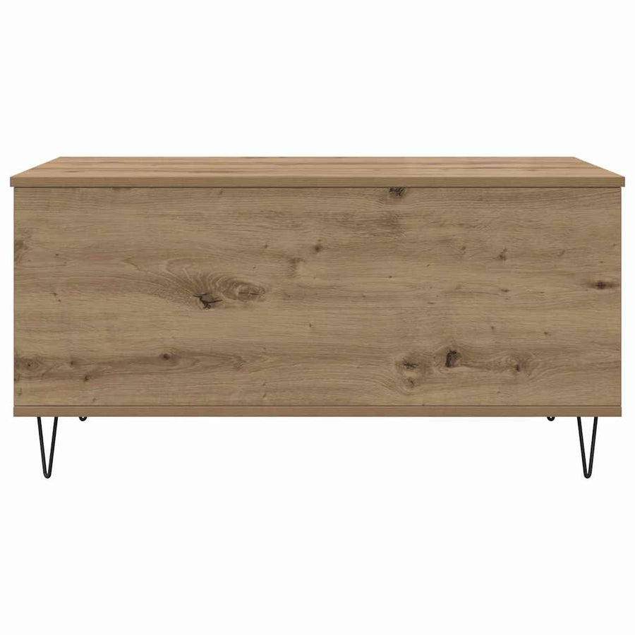 Salontafel artisanaal eikenkleurig 90 x 44.5 x 45 cm