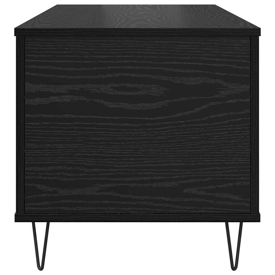 Salontafel Zwart eiken 90 x 44.5 x 45 cm Bewerkt hout