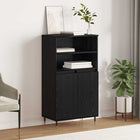 Highboard Black 60 x 36 x 110 cm Engineered wood