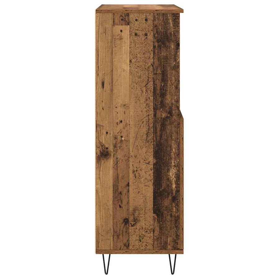 Highboard Bruin 60 x 36 x 110 cm Bewerkt hout