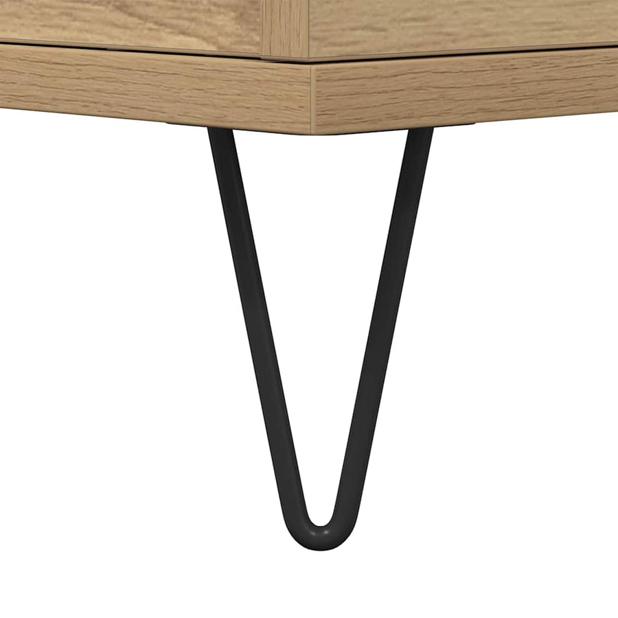 Highboard Bruin 60 x 36 x 110 cm Bewerkt hout
