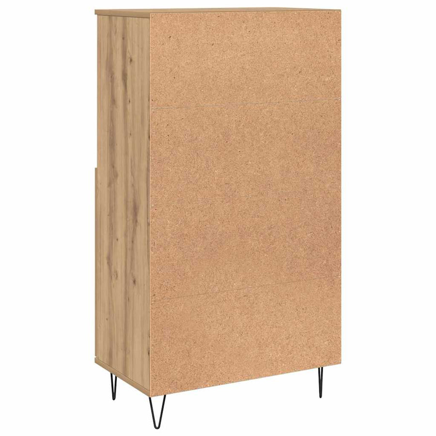Highboard Bruin 60 x 36 x 110 cm Bewerkt hout