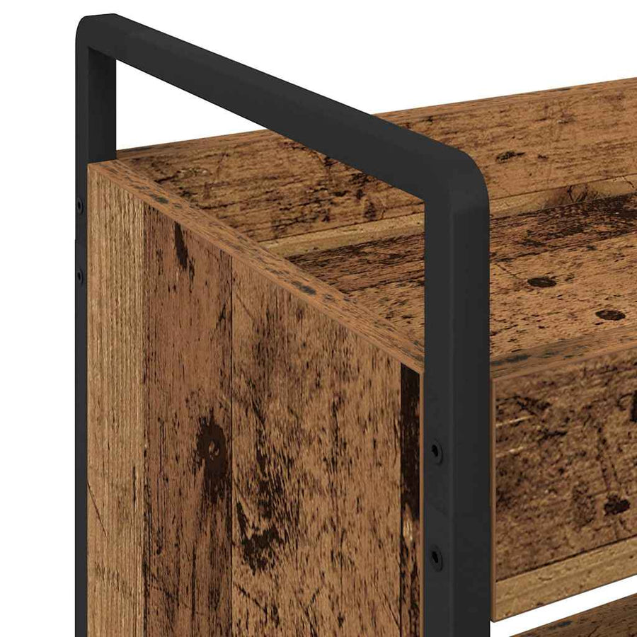 Keuken Trolley Oudhout 70 x 30 x 82 cm Bewerkt hout