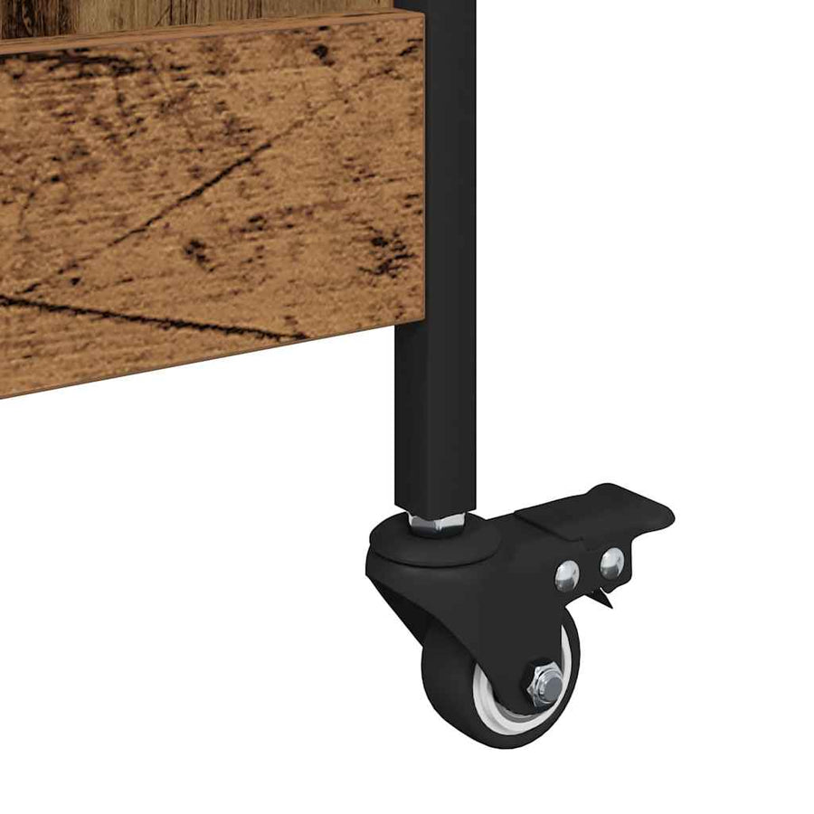 Keuken Trolley Oudhout 70 x 30 x 82 cm Bewerkt hout