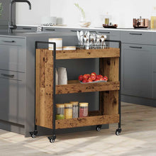 Keuken Trolley Oud hout 70 x 30 x 82 cm Bewerkt hout