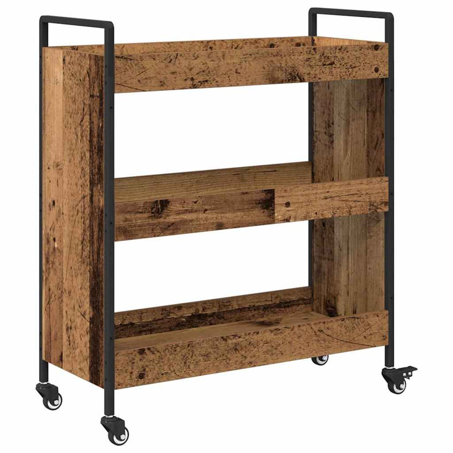 Keuken Trolley Oudhout 70 x 30 x 82 cm Bewerkt hout