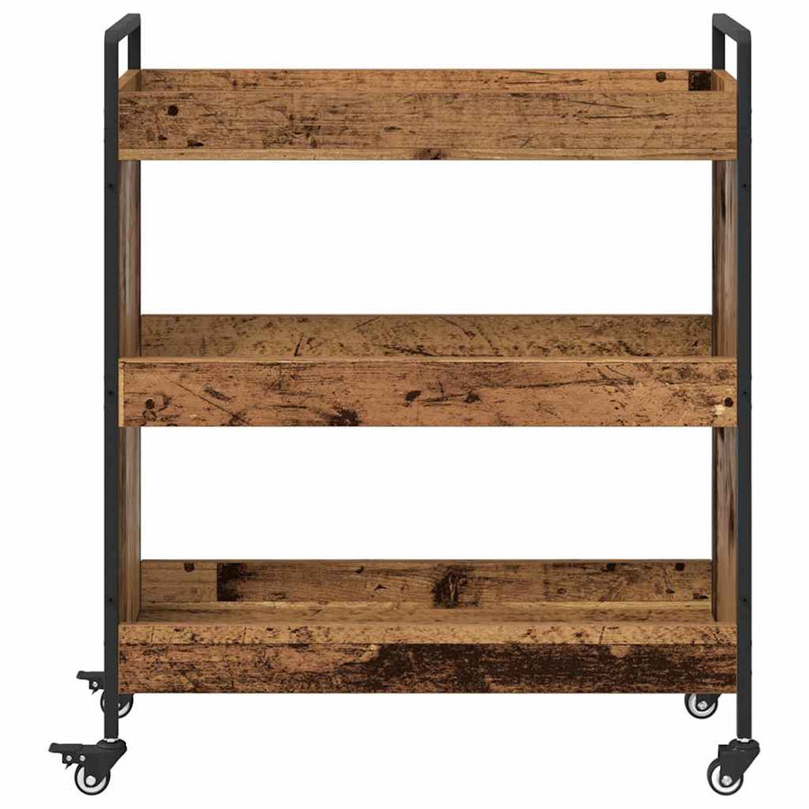 Keuken Trolley Oudhout 70 x 30 x 82 cm Bewerkt hout