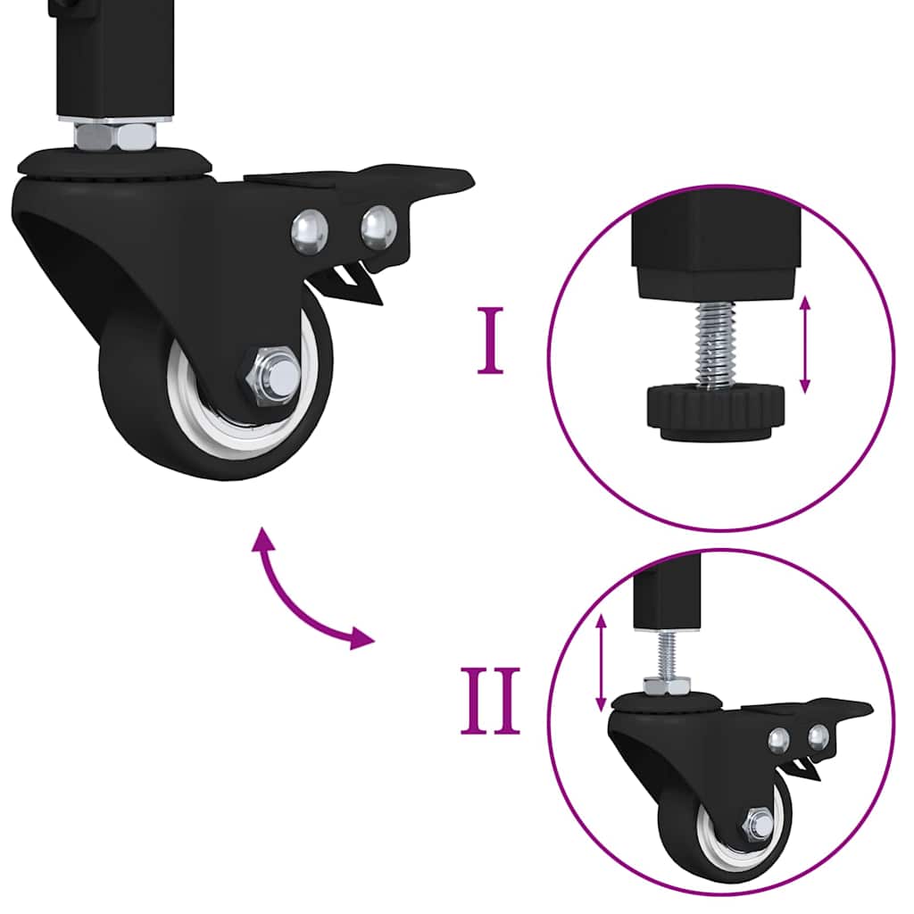Keuken Trolley Oud hout 70 x 30 x 82 cm Bewerkt hout
