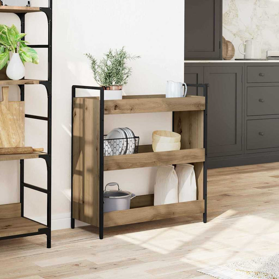 Keuken Trolley Artisan Eiken 70 x 30 x 82 cm Bewerkt hout