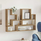 Wall Cube artisanal oak-colored 96 x 12 x 64 cm Engineered wood