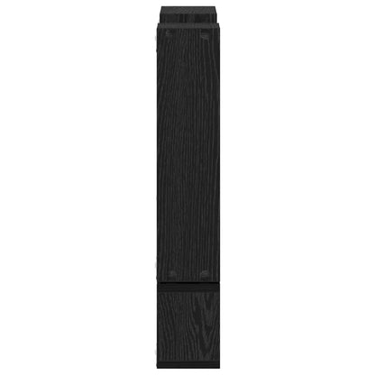 Muur Cube met plank Zwart eiken 96 x 12 x 64 cm Bewerkt hout