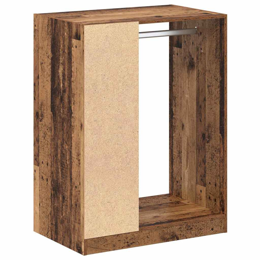 Kledingkast met plank Oud hout 77 x 48 x 102 cm Bewerkt hout