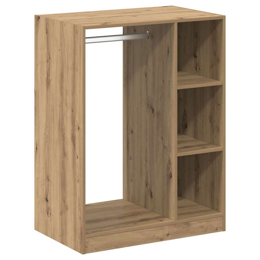 Kledingkast met plank artisanaal eikenkleurig 77 x 48 x 102 cm