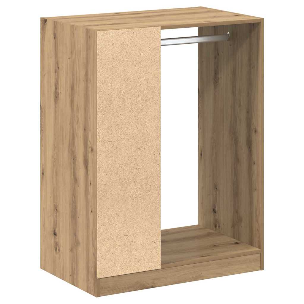 Kledingkast met plank artisanaal eikenkleurig 77 x 48 x 102 cm
