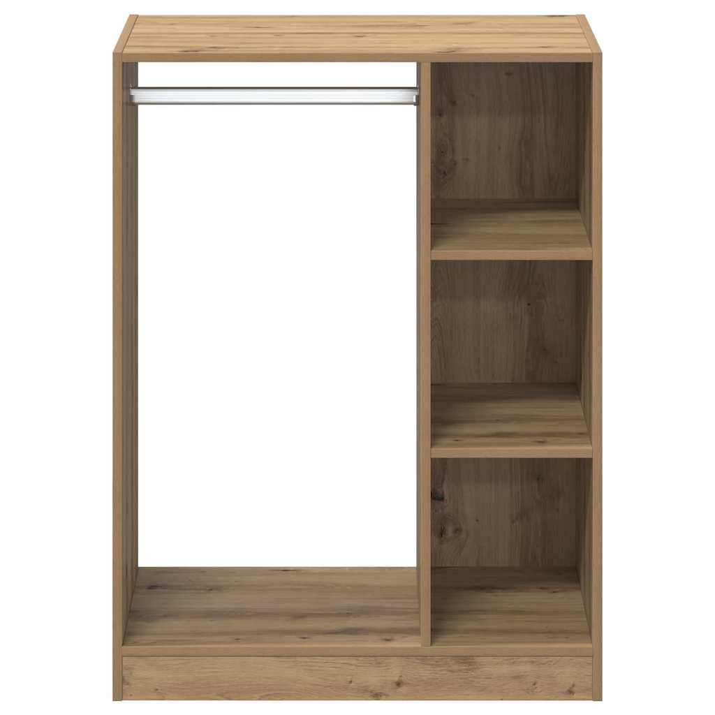 Kledingkast met plank artisanaal eikenkleurig 77 x 48 x 102 cm