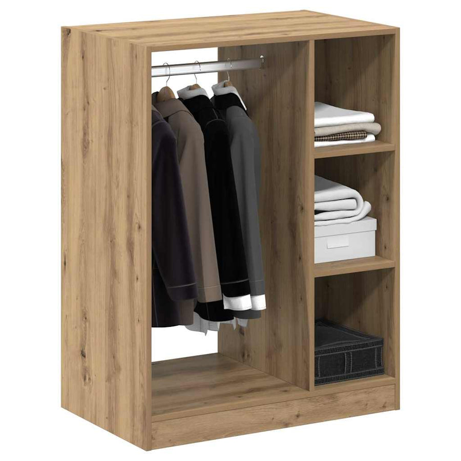 Kledingkast met plank artisanaal eikenkleurig 77 x 48 x 102 cm