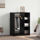 Wardrobe with shelf and storage Black Oak 77 x 48 x 102 cm