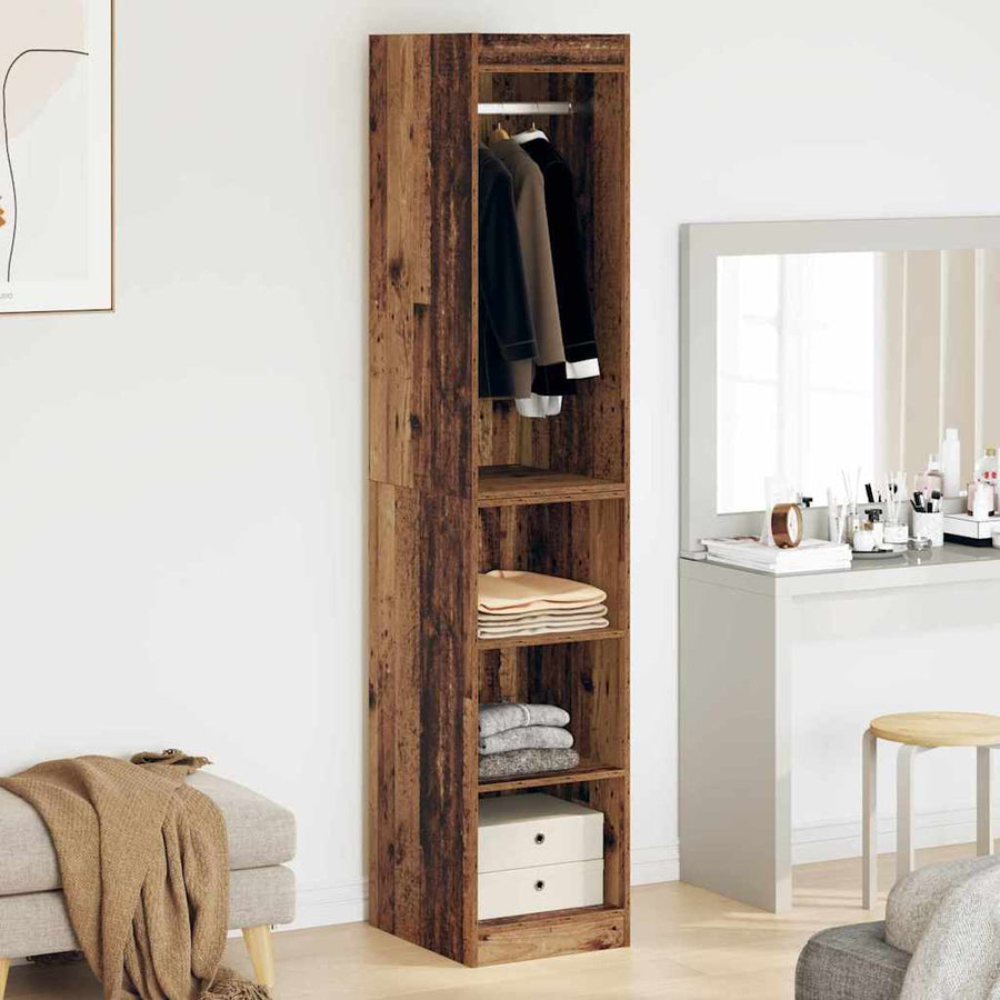 Kledingkast met plank met opslag Oudhout 41 x 48 x 102 cm