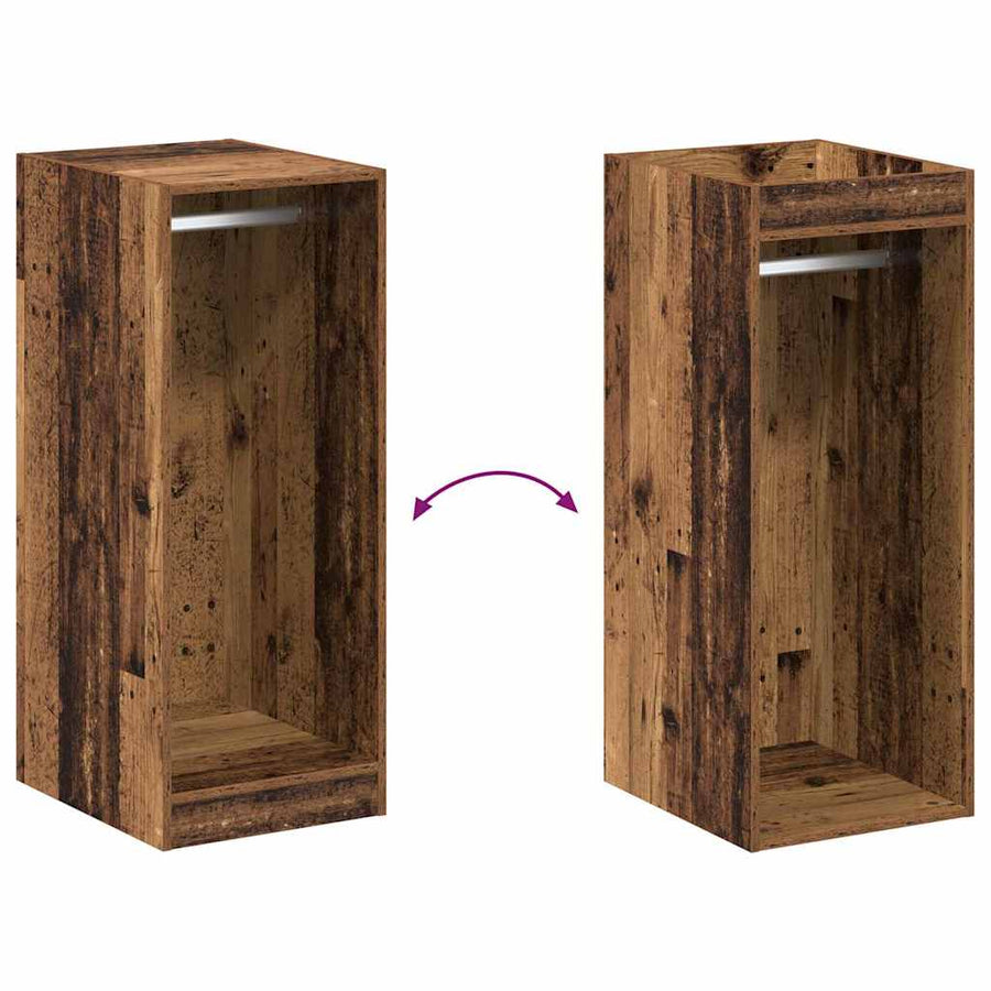 Kledingkast met plank met opslag Oudhout 41 x 48 x 102 cm