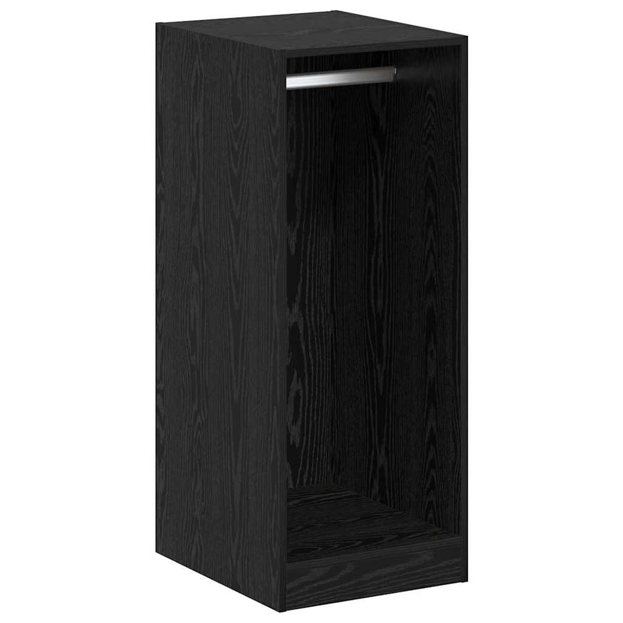 Kledingkast met plank met opslag Zwart Eiken 41 x 48 x 102 cm